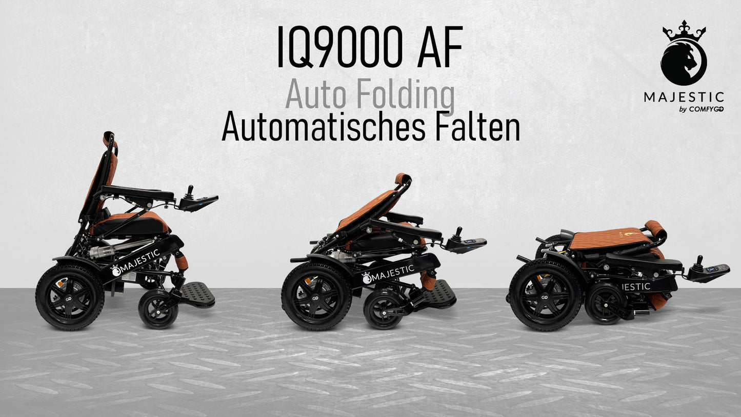 MAJESTIC IQ-9000 AF (Automatisch Klappbarer) Ferngesteuerter Elektrorollstuhl