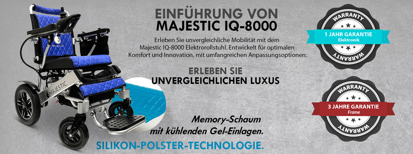 MAJESTIC IQ-8000 Ferngesteuerter leichter Elektrorollstuhl