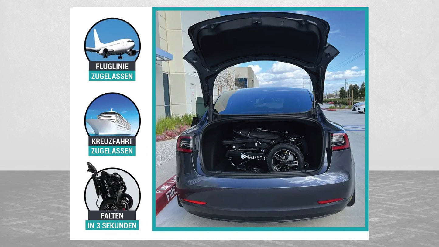 MAJESTIC IQ-8000 Ferngesteuerter leichter Elektrorollstuhl